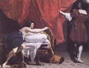 Orazio Gentileschi Joseph and Potiphar's Wife (mk25) oil painting